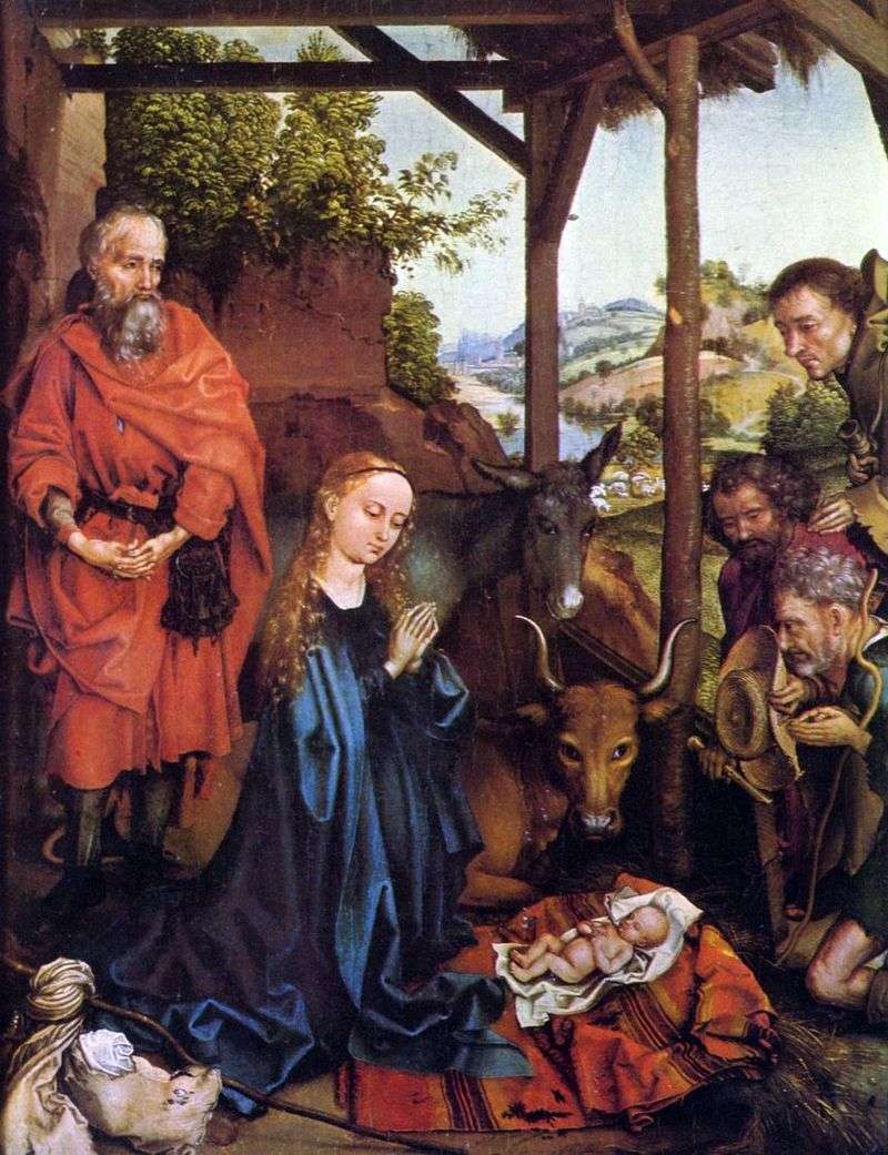 The Adoration of the Shepherds by Martin Schongauer