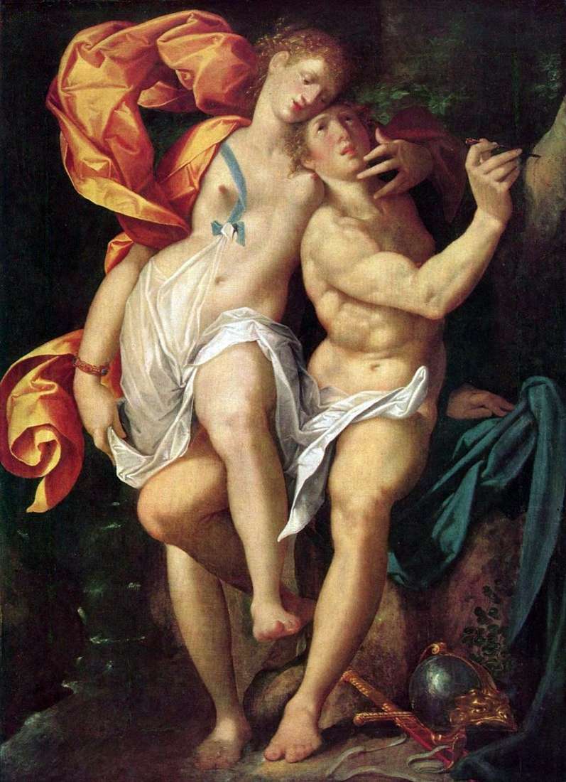 Angelica and Medor by Bartholomeus Spranger