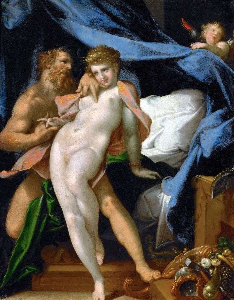 Vulcan and Maya by Bartholomeus Spranger