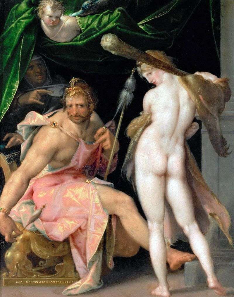 Hercules and Omphala by Bartholomeus Spranger
