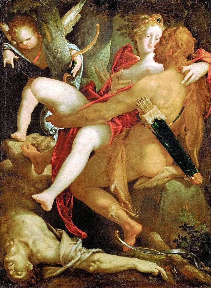 Hercules, Dejanira and the dead centaur Ness by Bartholomeus Spranger