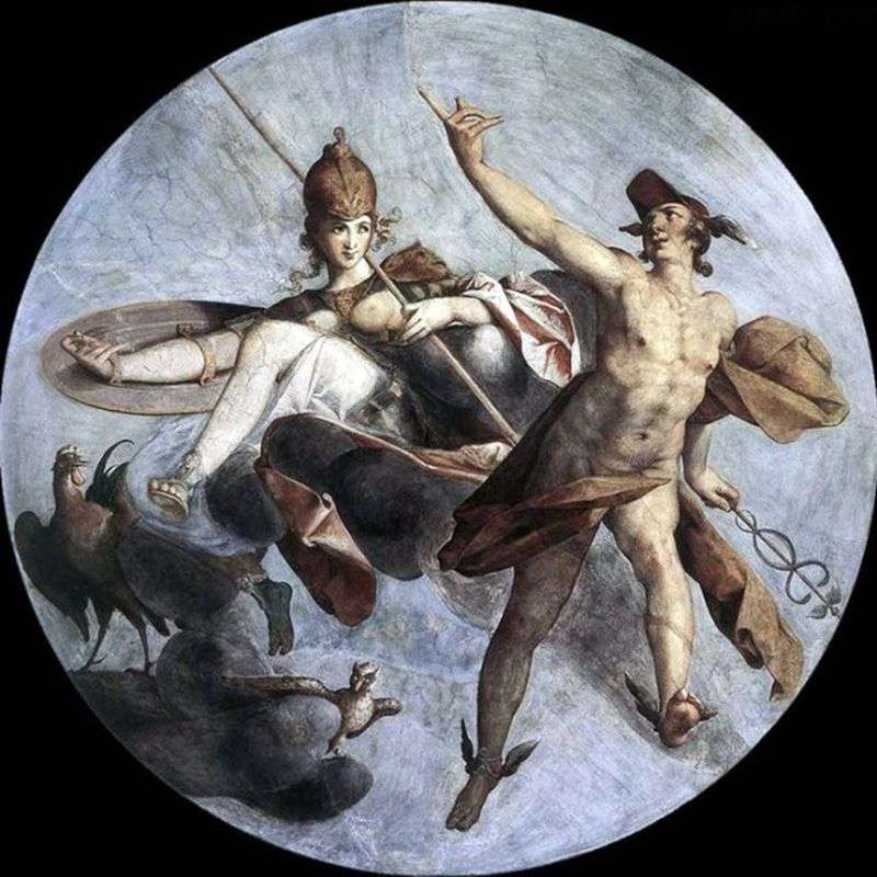 Hermes and Athena by Bartholomeus Spranger