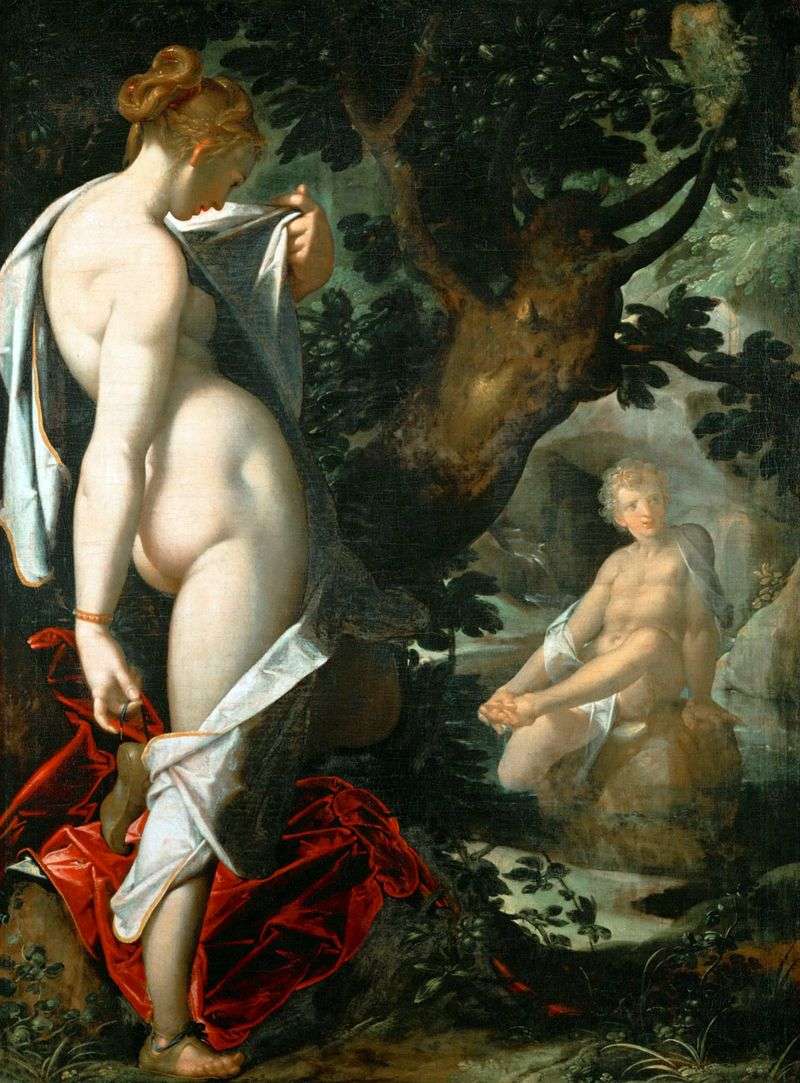 Salmakid and Hermaphrodite by Bartholomeus Spranger