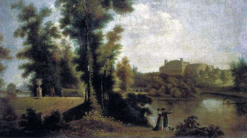 View of the Gatchina Palace from the Long Island by Semen Shchedrin