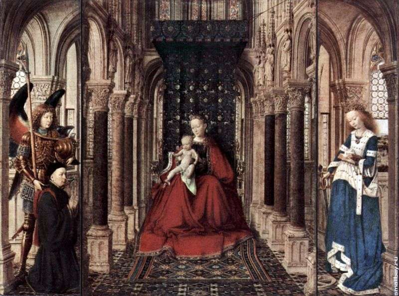 The altar of the Virgin Mary by Jan van Eyck