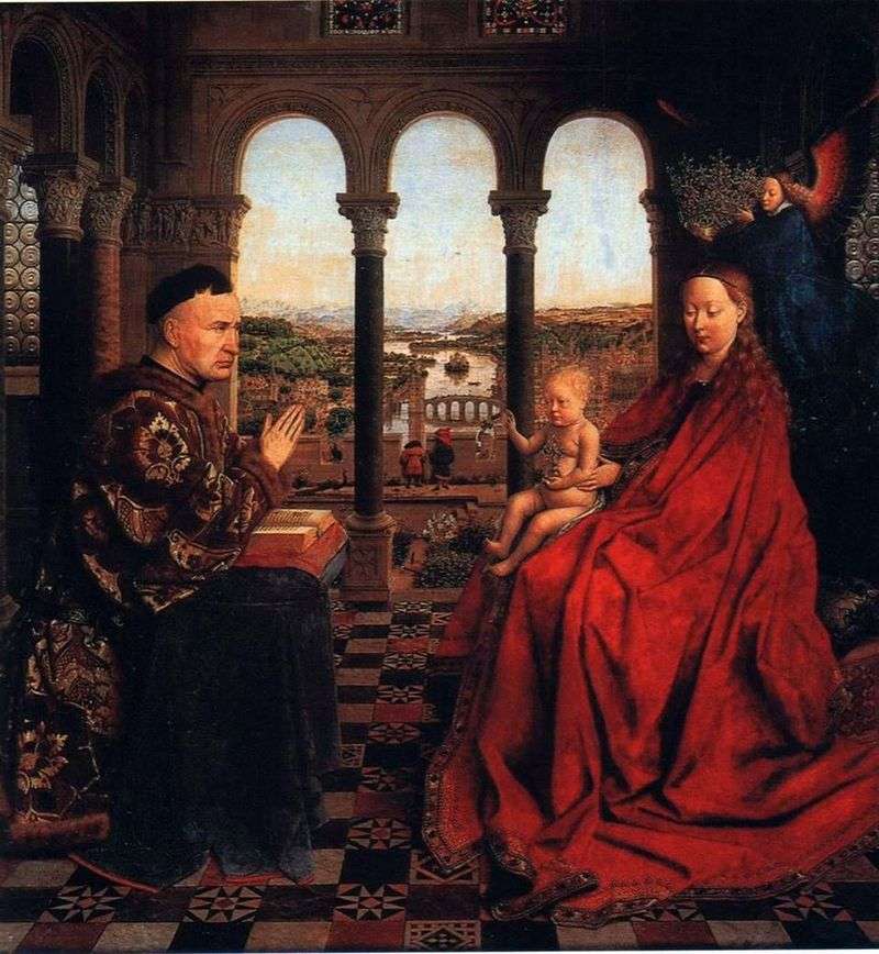 Madonna of Chancellor Rolen by Jan van Eyck