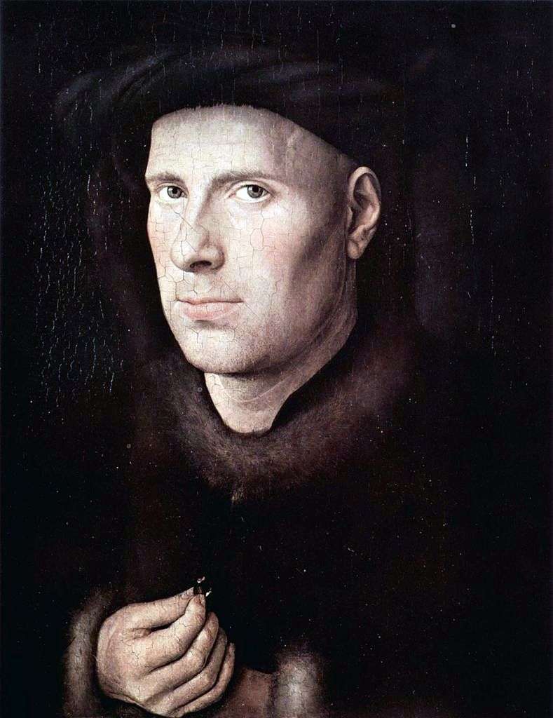 Portrait of Jan de Leuv by Jan van Eyck