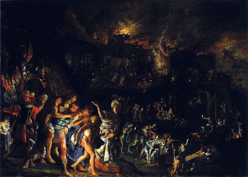 The Troy Fire by Adam Elsheimer