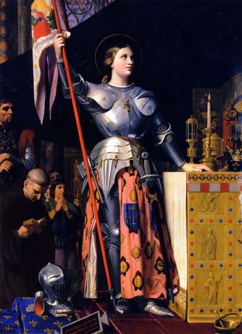 Joan of Arc on the coronation of Charles VII by Jean Auguste Dominique Ingres