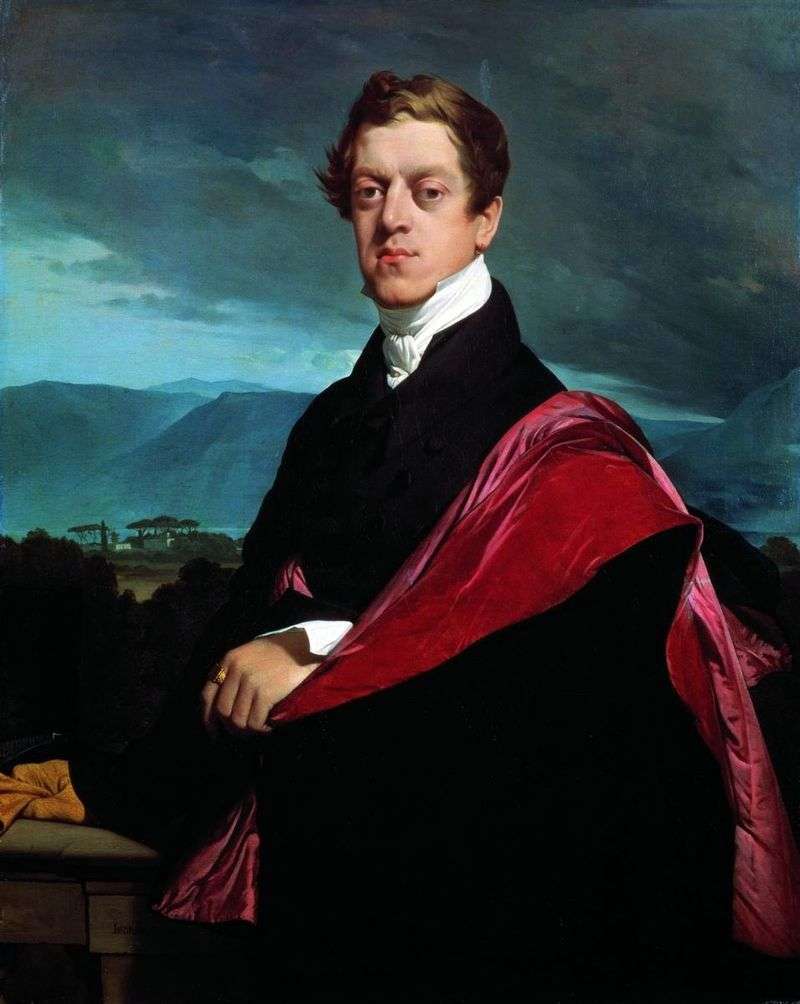 Portrait of Count ND Guriev by Jean Auguste Dominique Ingres