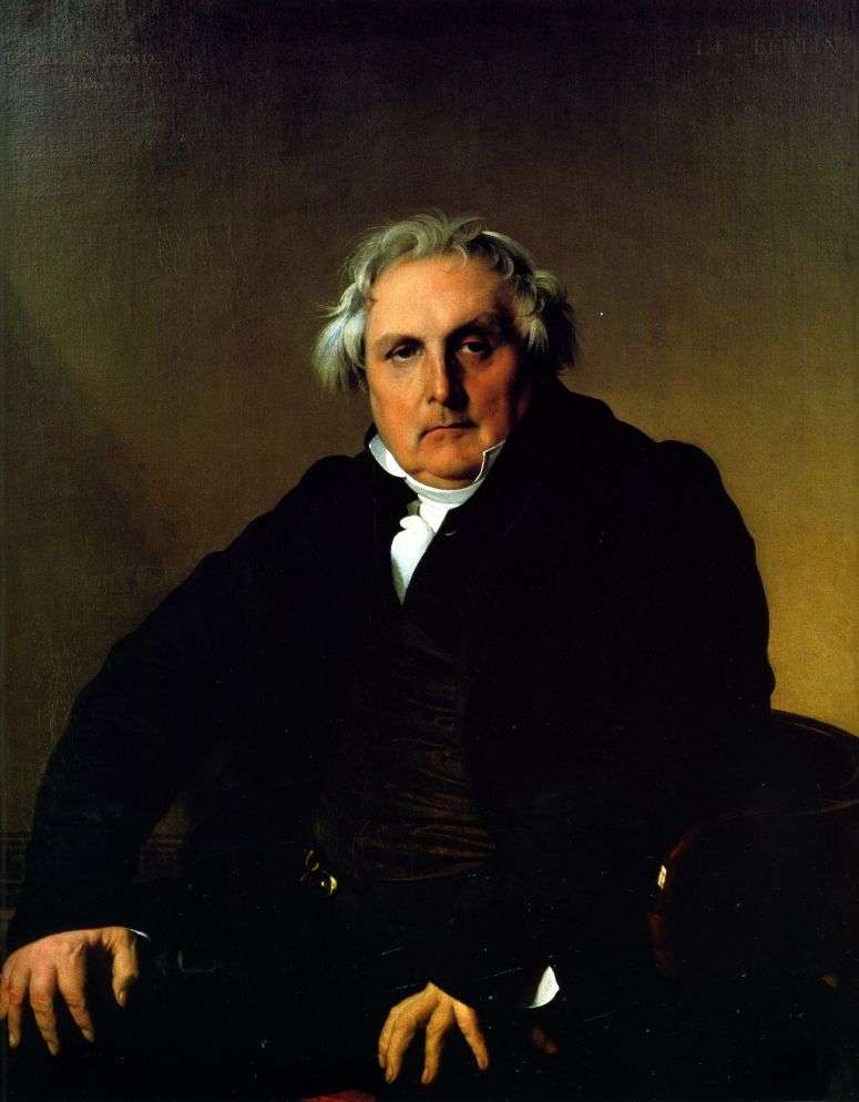 Portrait of Louis Francois Bertin by Jean Auguste Dominique Ingres