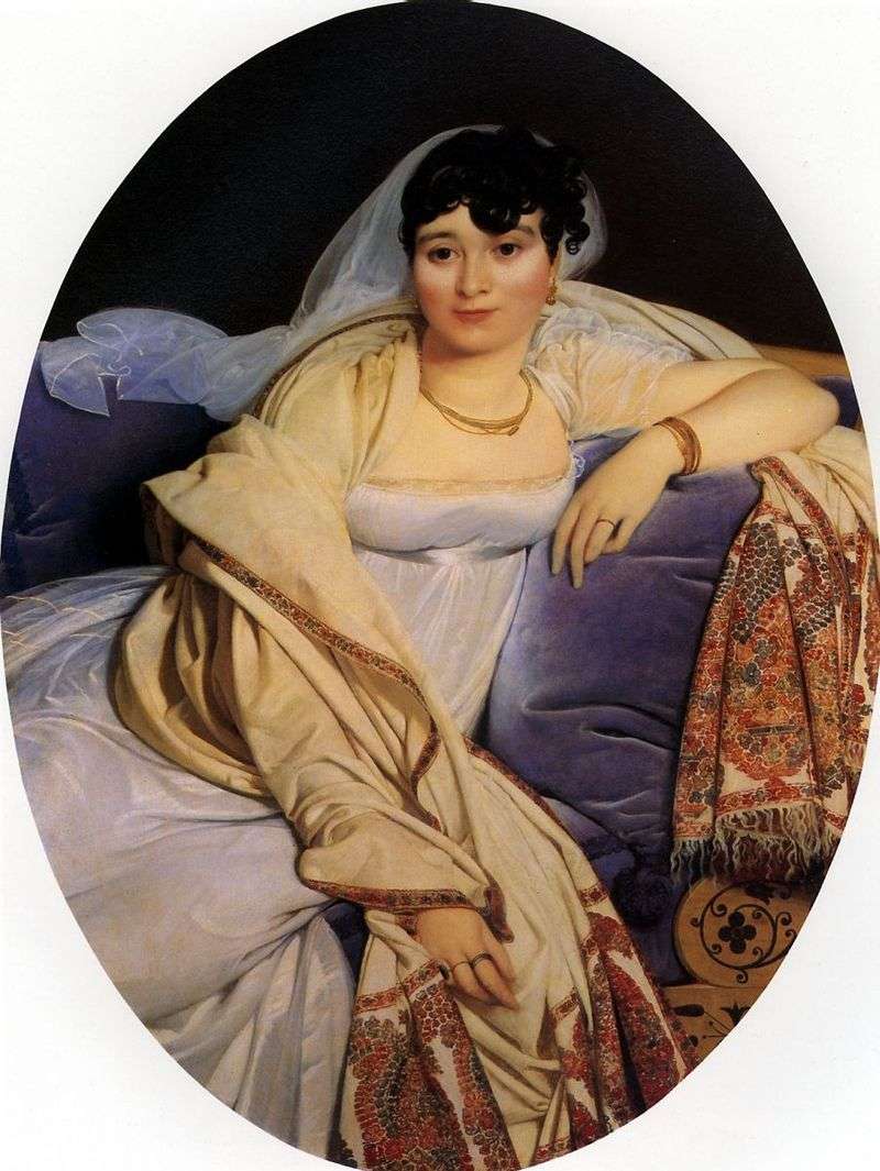 Portrait of Madame Riviere by Jean Auguste Dominique Ingres