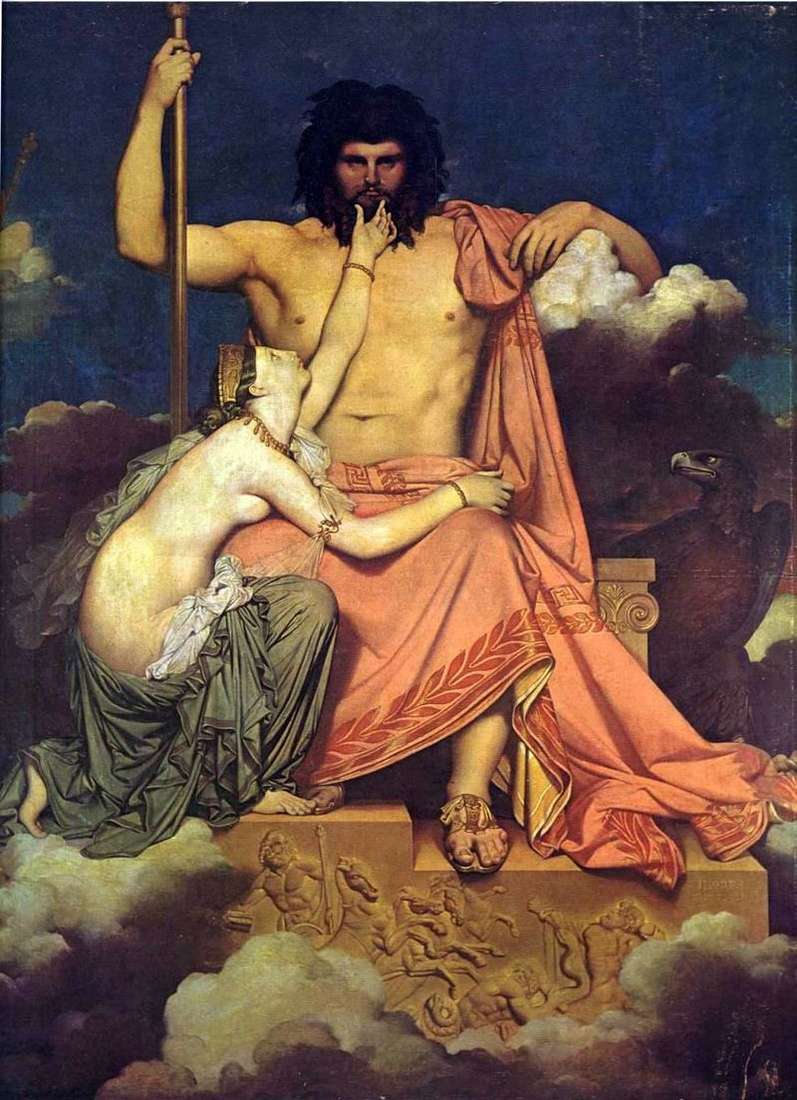 Jupiter and Thetis by Jean Auguste Dominique Ingres
