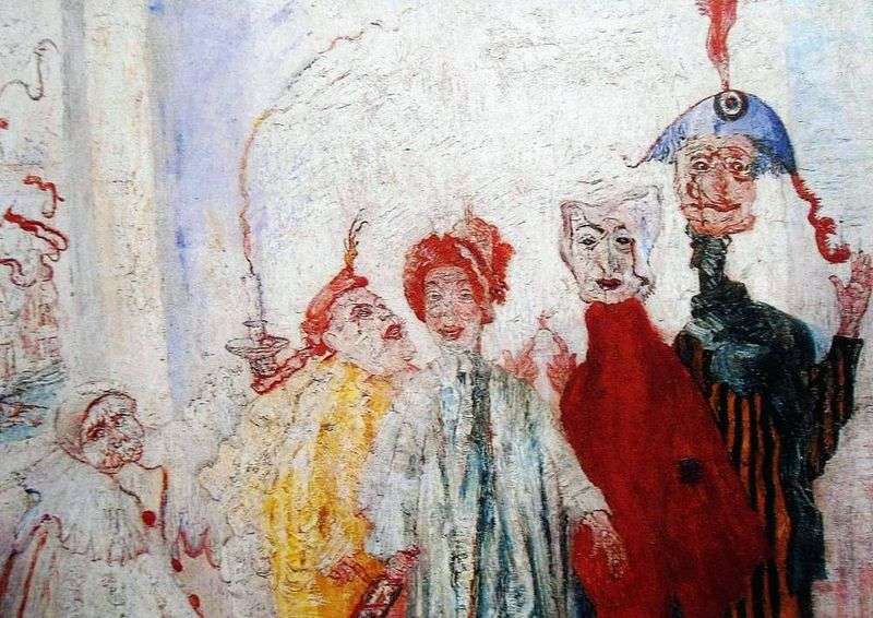 Strange masks by James Ensor