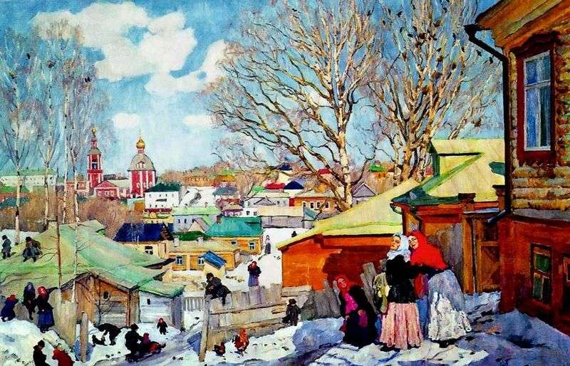 Spring sunny day by Konstantin Yuon