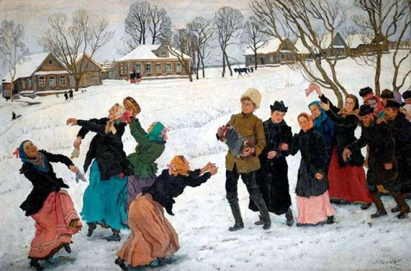 Dance of the matchmaker by Konstantin Yuon