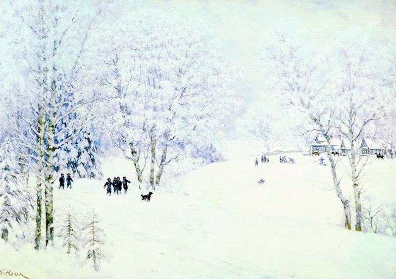 Russian Winter. Ligachevo by Konstantin Yuon