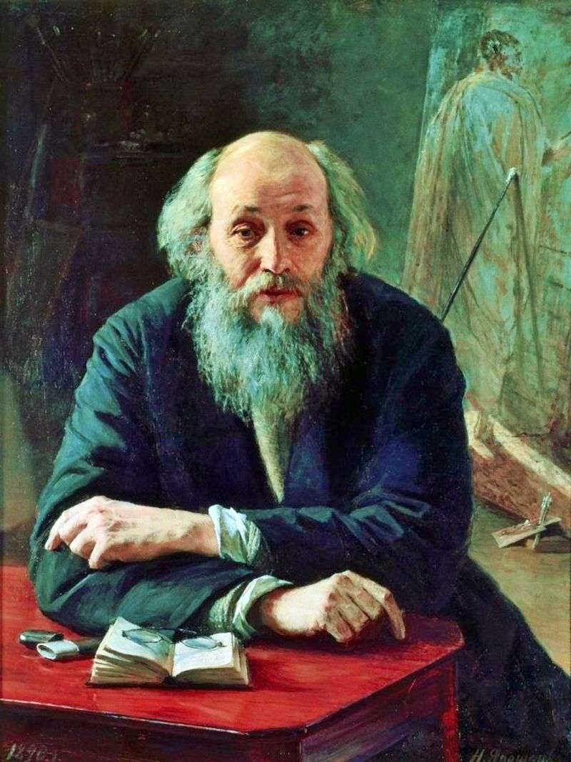 Portrait of the artist Ge by Nikolai Yaroshenko