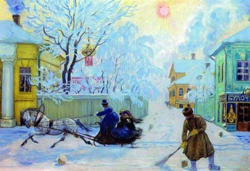 Frosty Day by Boris Kustodiev