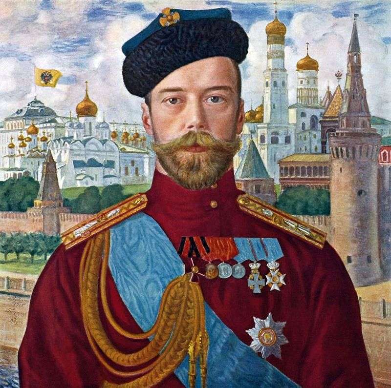 Nicholas II by Boris Kustodiev