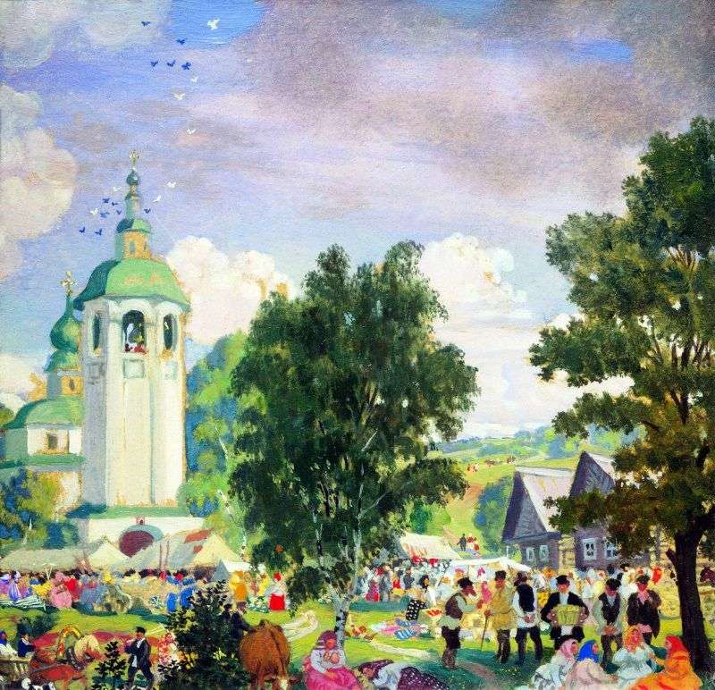 Rural holiday by Boris Kustodiev