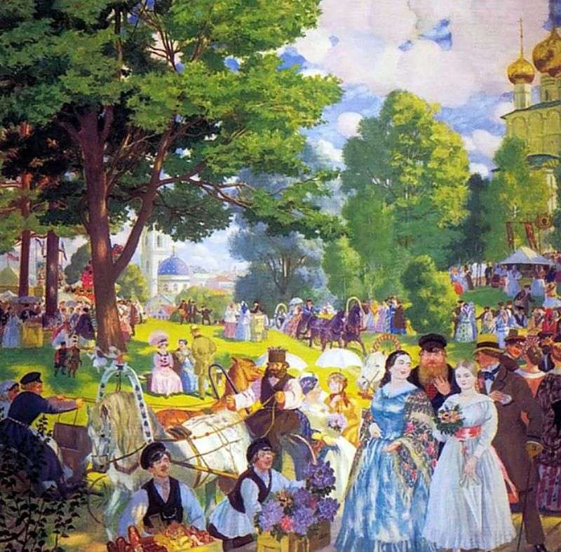 Troitsin day by Boris Kustodiev