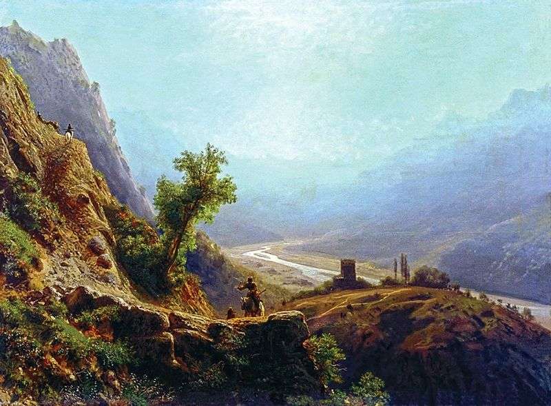 In the Caucasus Mountains by Lev Lagorio