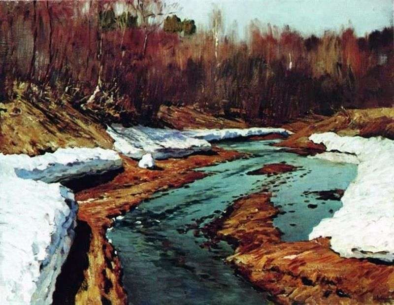 Spring. Last Snow by Isaac Levitan