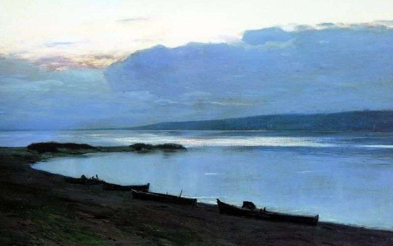 Evening on the Volga by Isaac Levitan