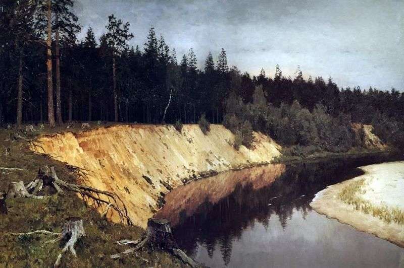 Wooded Shore by Isaac Levitan