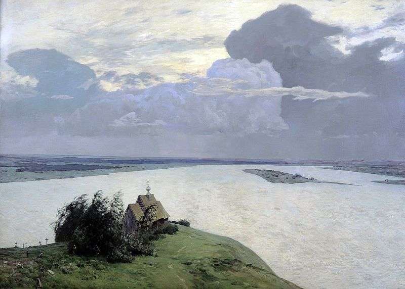 Over eternal peace by Isaac Levitan