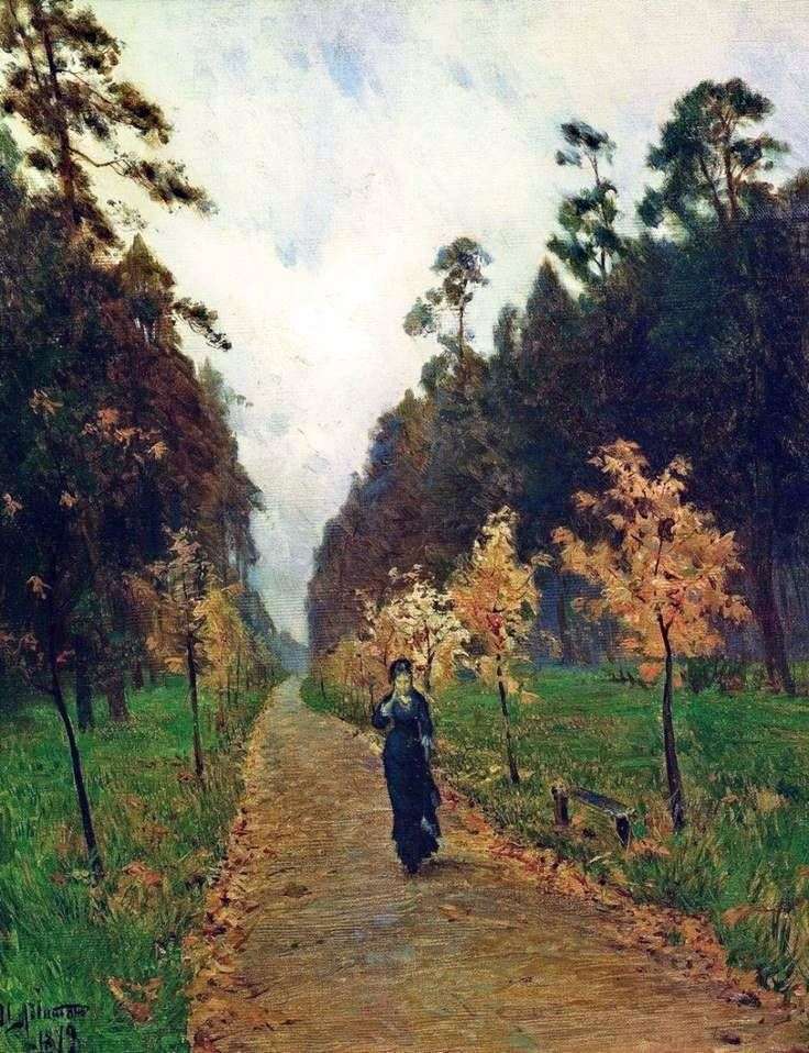 Autumn day in Sokolniki by Isaac Levitan