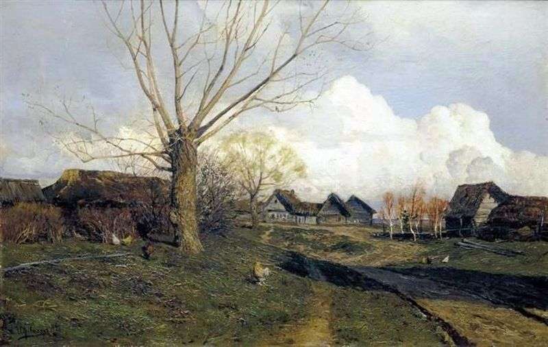 Savvinskaya settlement by Isaac Levitan