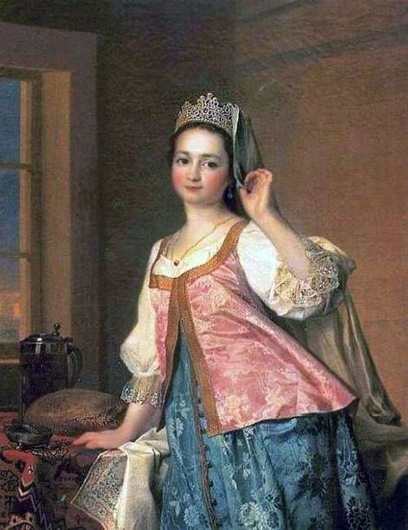 Portrait of A. D. Levitskaya (Agashi) by Dmitry Levitsky