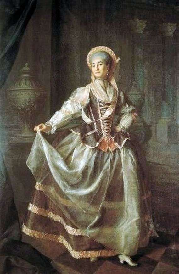 Portrait of a pupil of the Imperial Educational Society of the Noble Maidens of Alexandra Levshina by Dmitry Levitsky
