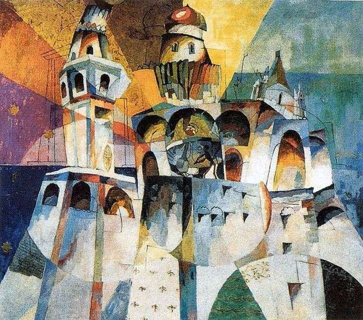 The bell tower of Ivan the Great by Aristarkh Lentulov