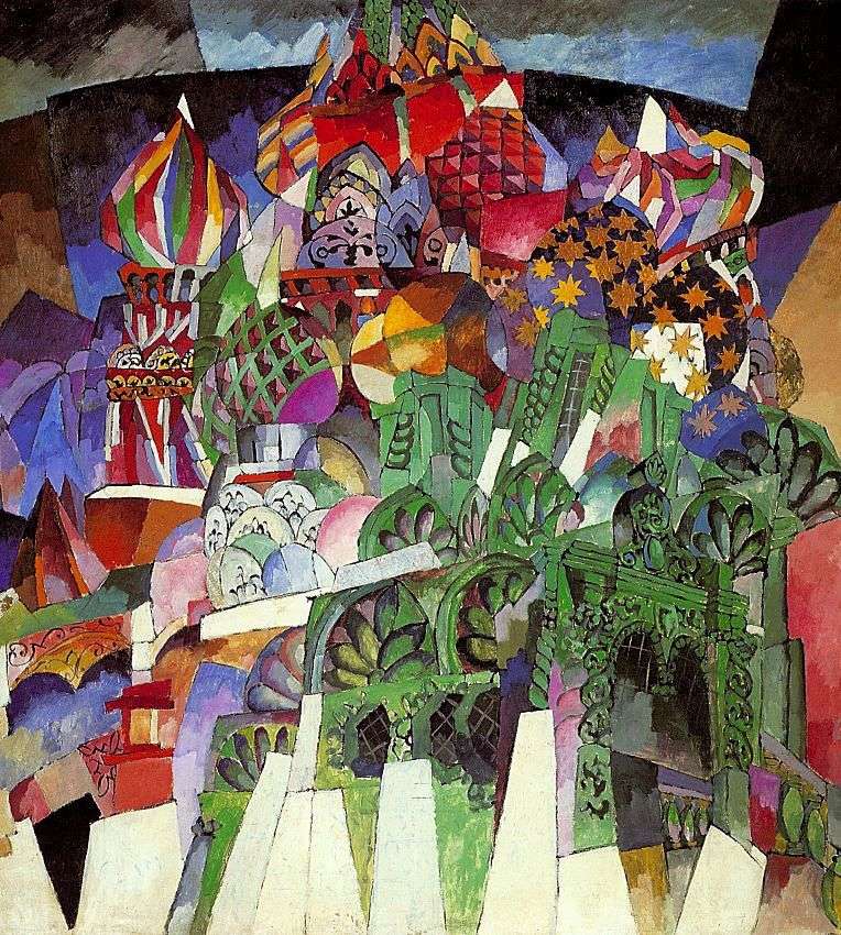 St. Basils Cathedral by Aristarkh Lentulov