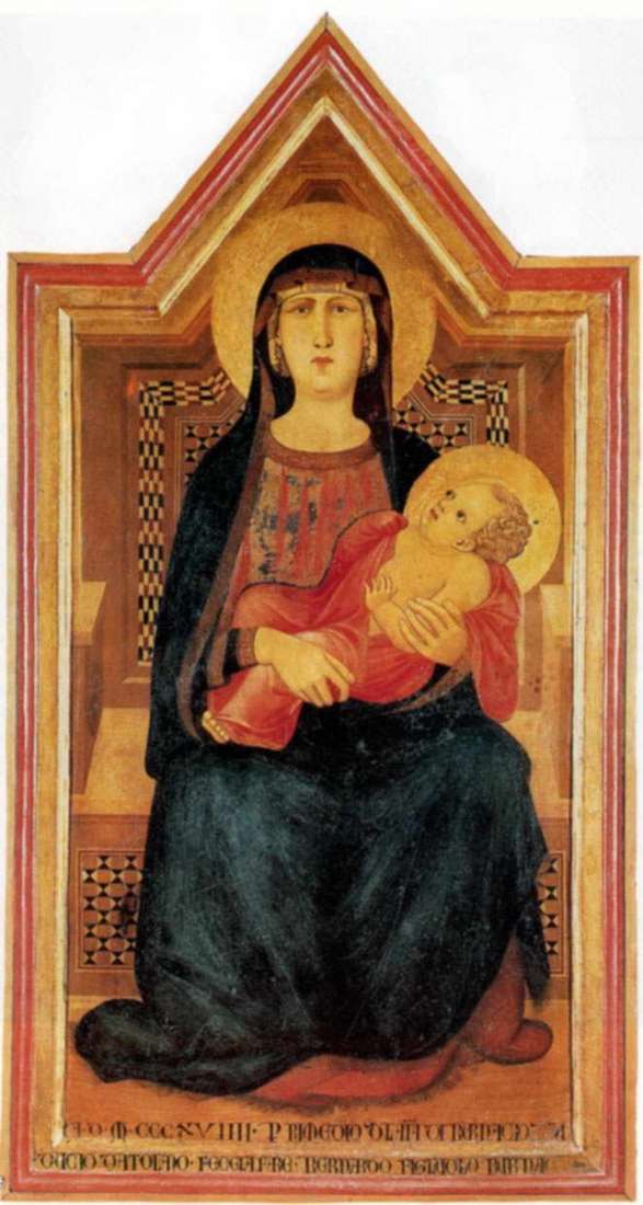 Madonna of Vico lAbate by Pietro Lorenzetti