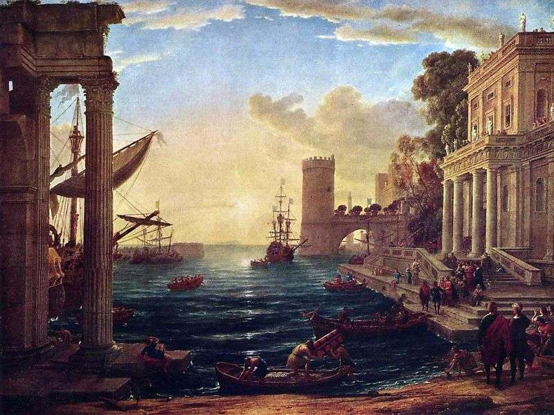 Departure of the Queen of Sheba by Claude Lorrain