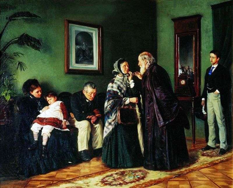 In the reception of the doctor by Vladimir Makovsky