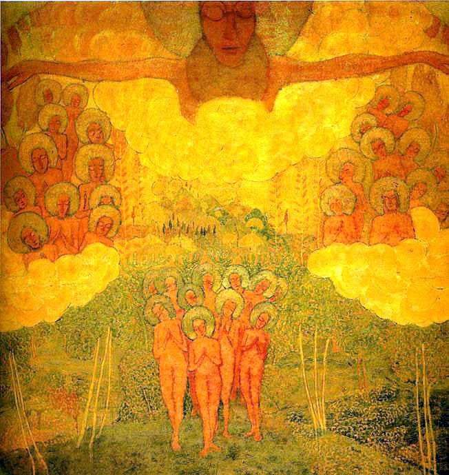 The triumph of the sky by Kazimir Malevich
