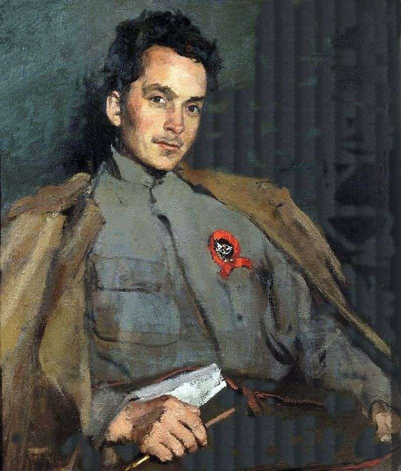 Portrait of the writer D. A. Furmanov by Sergey Malyutin