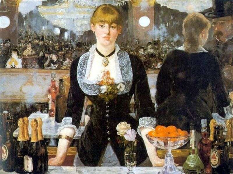 Bar in Folies Bergeres by Edouard Manet