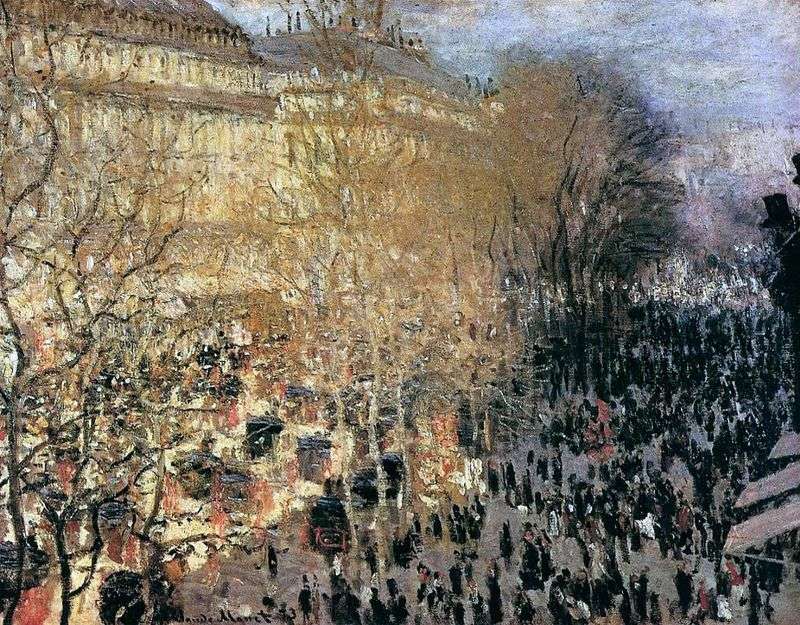 Capuchin Boulevard by Claude Monet