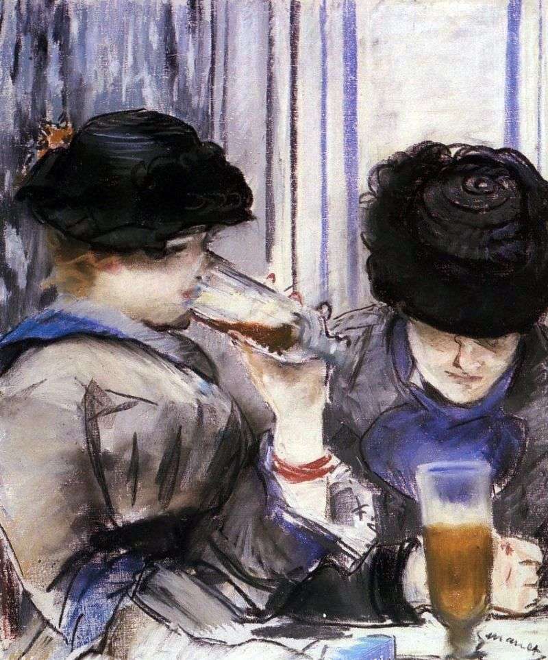 Women Drinking Beer by Edouard Manet