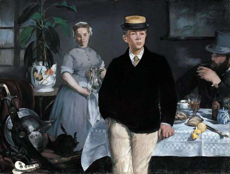 Breakfast in the workshop by Edouard Manet