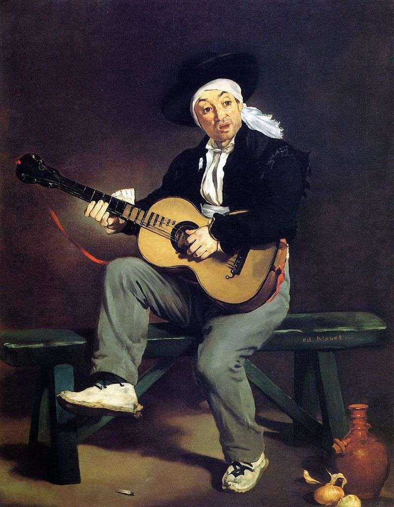 Spanish guitar player by Edouard Manet