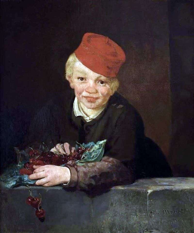 Cherry Boy by Edouard Manet