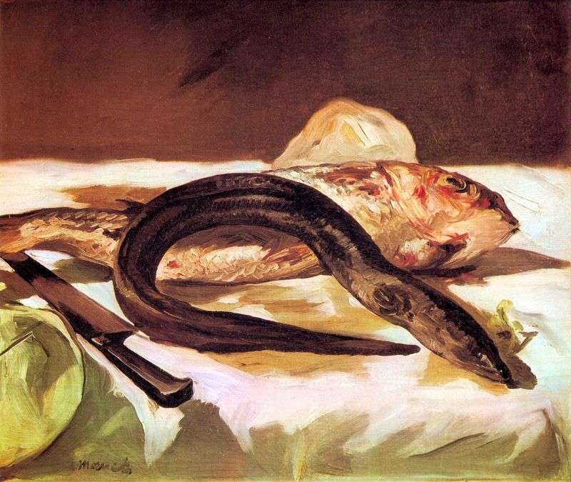 Eel and Mullet by Edouard Manet