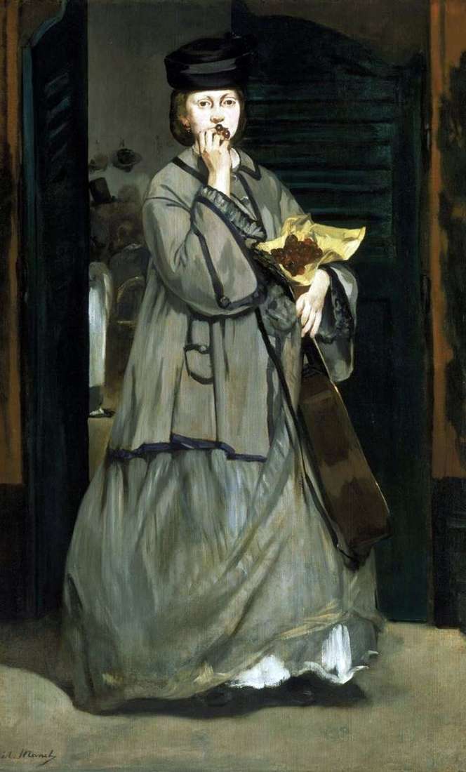 Street singer by Edouard Manet